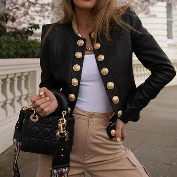 women's suits & blazers women ladies button long sleeve blazer jacket coat outwear short biker casual open stitch slim, White;black
women's suits & blazers women ladies button long sleeve blazer jacket coat outwear short biker casual open stitch slim, White;black