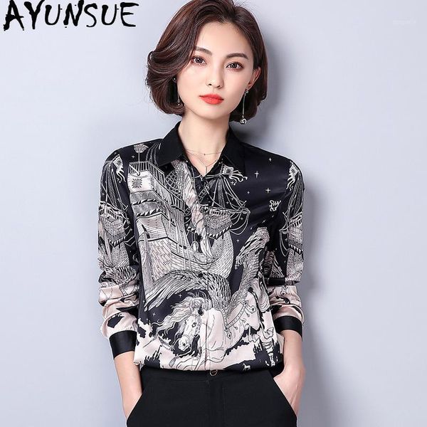 ayunsue women's shirt spring summer office blouse korean imitation silk shirts womens and blouses fashion vintage 2020 94791, White
ayunsue women's shirt spring summer office blouse korean imitation silk shirts womens and blouses fashion vintage 2020 94791, White