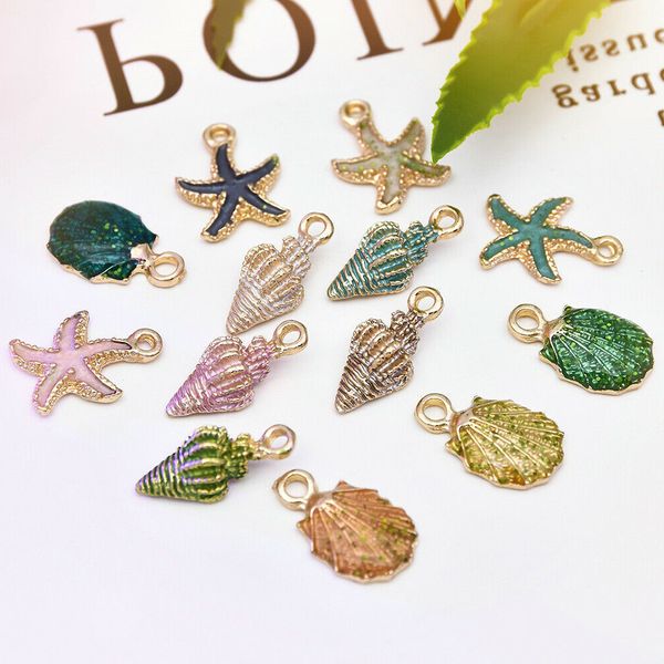 10/13pcs starfish conch sea shell beads ocean pendant charms anklet bracelet necklace diy accessories craft christmas jewelry
10/13pcs starfish conch sea shell beads ocean pendant charms anklet bracelet necklace diy accessories craft christmas jewelry