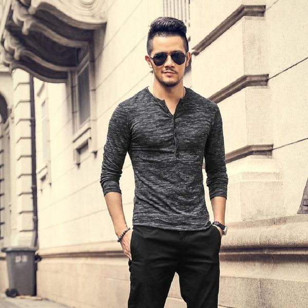 2021 new fashion casual streetwear t-shirts men long sleeve slim fit vintage homens t shirts men's clothing, White;black
2021 new fashion casual streetwear t-shirts men long sleeve slim fit vintage homens t shirts men's clothing, White;black