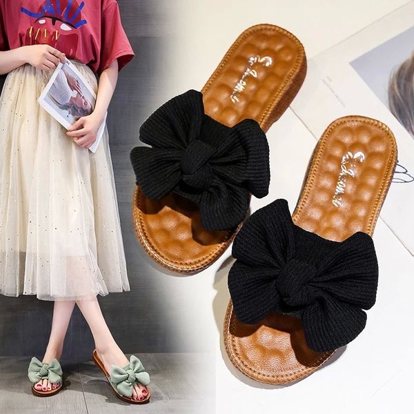 2020 spring and summer women's shoes korean silk satin pointed bow tie slippers baotou flat heel sets semi slippers #ck1y, Black
2020 spring and summer women's shoes korean silk satin pointed bow tie slippers baotou flat heel sets semi slippers #ck1y, Black