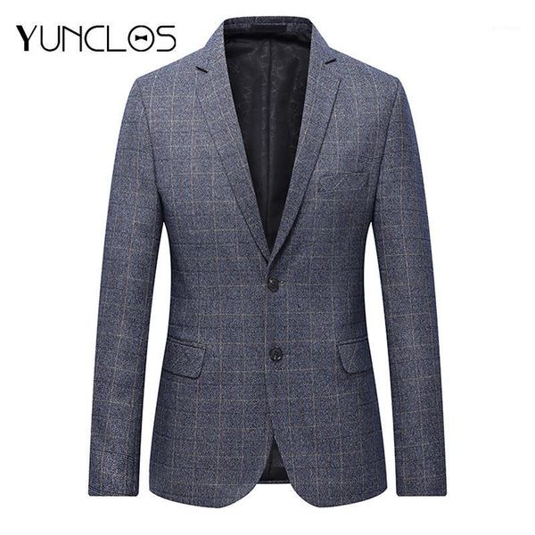yunclos 2021 autumn new men's suit blazer classic plaid slim fit men suit jacket casual male blazer prom blazers1, White;black
yunclos 2021 autumn new men's suit blazer classic plaid slim fit men suit jacket casual male blazer prom blazers1, White;black