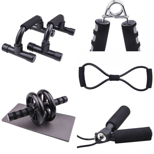 5 piece set fitness supplies ab rollers type a spring gripping device combination suit equipment black 34yn l2
5 piece set fitness supplies ab rollers type a spring gripping device combination suit equipment black 34yn l2