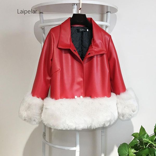 laipelar 2020 new arrival women pu leather clothing spring autumn loose long sleeve turn-down collar artificial fur coat, Black;brown
laipelar 2020 new arrival women pu leather clothing spring autumn loose long sleeve turn-down collar artificial fur coat, Black;brown