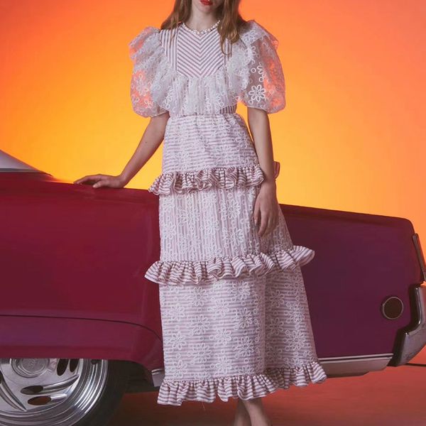 australia 2020 summer socialite style round neck lantern sleeve short sleeve ruffle lace patchwork stripes dress dress, Black
australia 2020 summer socialite style round neck lantern sleeve short sleeve ruffle lace patchwork stripes dress dress, Black