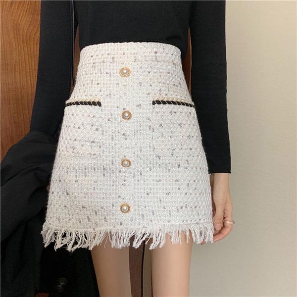 tassel plaid woolen skirt women vintage office lady elegant pencil mini skirts high waist a-line pearls buttons tweed skirt x642, Black
tassel plaid woolen skirt women vintage office lady elegant pencil mini skirts high waist a-line pearls buttons tweed skirt x642, Black