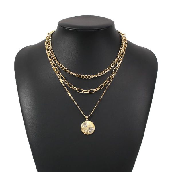chains layer gold coin chain necklace women's neck pendant necklaces 2021 decorations for girls trendy vintage jewelry, Silver
chains layer gold coin chain necklace women's neck pendant necklaces 2021 decorations for girls trendy vintage jewelry, Silver