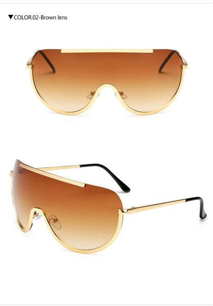longkeeper new oversize shield sunglasses women gold clear eyewear gradient, White;black
longkeeper new oversize shield sunglasses women gold clear eyewear gradient, White;black