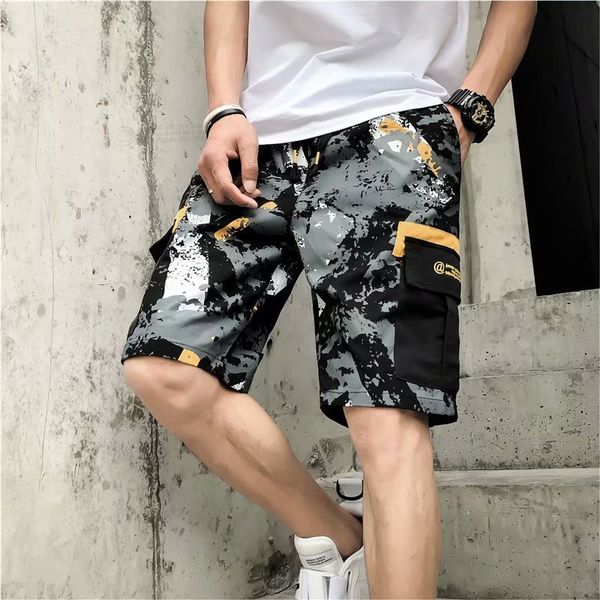 tooling shorts men's pants casual sports brand capris loose korean summer fashion high street hip hop, White;black
tooling shorts men's pants casual sports brand capris loose korean summer fashion high street hip hop, White;black
