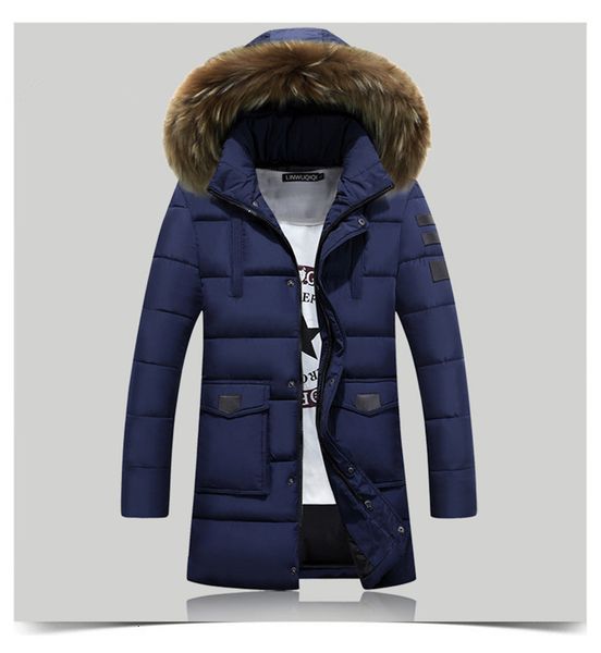 2019 brand new men's down jacket coat mens winter medium length zipper thickened hat removable cotton outwear coat men's casual wa, Black
2019 brand new men's down jacket coat mens winter medium length zipper thickened hat removable cotton outwear coat men's casual wa, Black