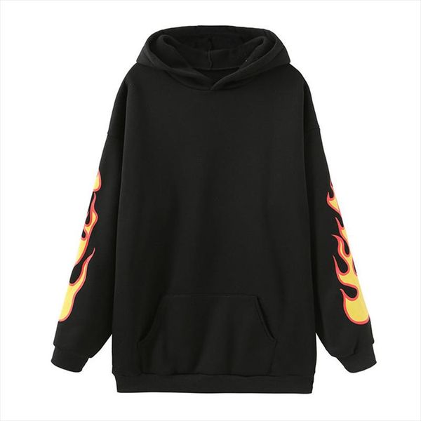 streetwear flame print women fleece hoodies loose pocket female hooded sweatshirt tracksuit warm winter lady pullovers, Black
streetwear flame print women fleece hoodies loose pocket female hooded sweatshirt tracksuit warm winter lady pullovers, Black