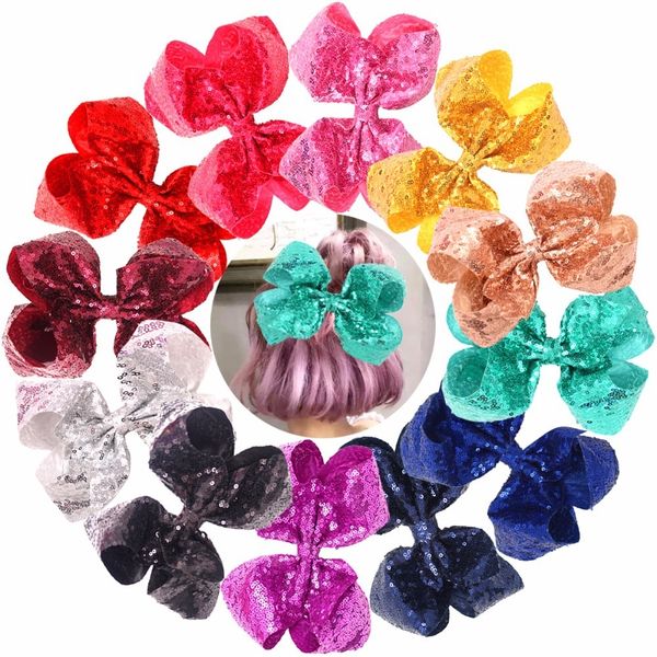 bling 8 inch big sequins hair bows alligator clips for girls,toddlers,teens,senior,women any occassion pack of 12 y200710, Slivery;white
bling 8 inch big sequins hair bows alligator clips for girls,toddlers,teens,senior,women any occassion pack of 12 y200710, Slivery;white