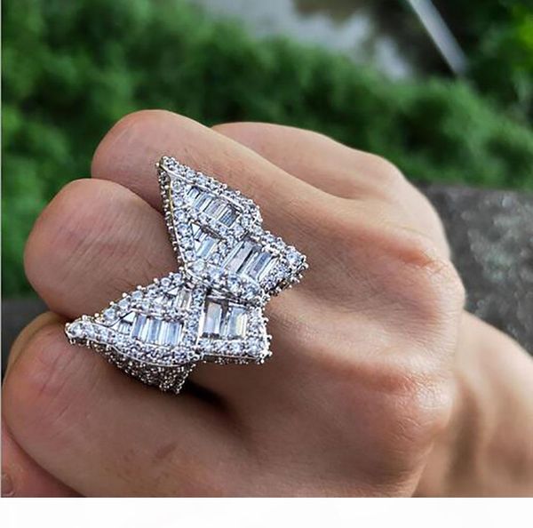 iced out butterfly shape gold bling rings micro pave cubic zirconia 18k gold plated simulated diamonds hip hop ring with gift box, Golden;silver
iced out butterfly shape gold bling rings micro pave cubic zirconia 18k gold plated simulated diamonds hip hop ring with gift box, Golden;silver