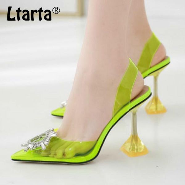 ltarta 2021 women's shoes sunflower crystal heel high heel pointed toe shallow mouth transparent sandals -jjm720-11, Black
ltarta 2021 women's shoes sunflower crystal heel high heel pointed toe shallow mouth transparent sandals -jjm720-11, Black