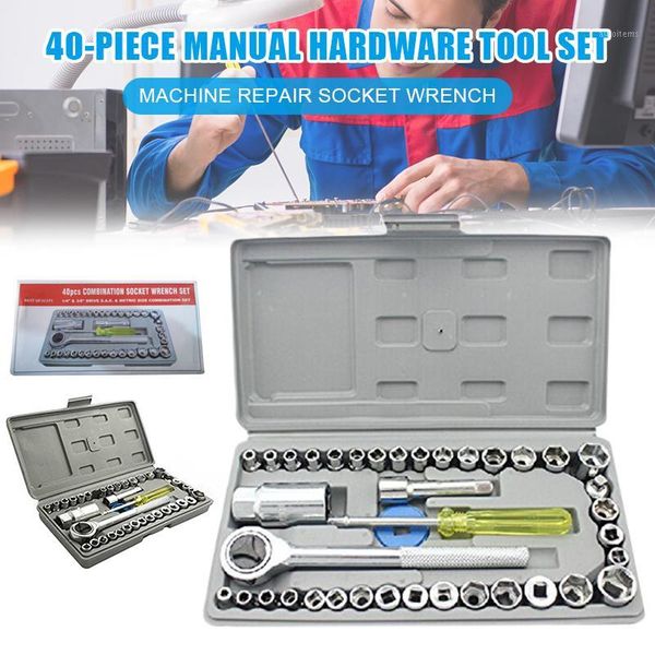 spot 40 pcs combination socket wrench tool kit set machine repair socket wrench car repair tool hogard1
spot 40 pcs combination socket wrench tool kit set machine repair socket wrench car repair tool hogard1