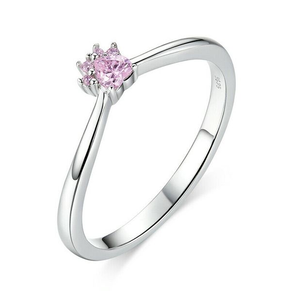 fashion european women girls soild 925 sterling silver solitaire engagement ring pink pet claw gifts, Golden;silver
fashion european women girls soild 925 sterling silver solitaire engagement ring pink pet claw gifts, Golden;silver