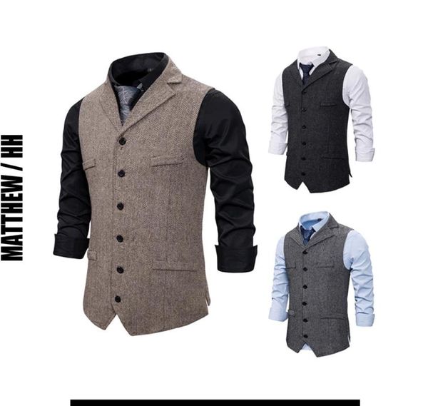 2020 mens suit vest casual chain solid color business tweed vest costume waistcoat for wedding groomsmen x009, Black;white
2020 mens suit vest casual chain solid color business tweed vest costume waistcoat for wedding groomsmen x009, Black;white