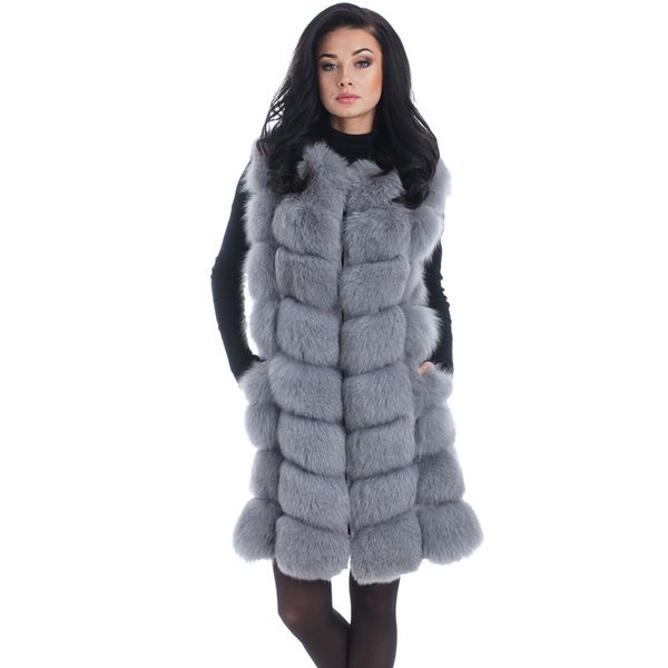 90 cm medium long artifical fox fur vest women winter fashion faux fox fur vests woman warm fake fox fur coats femalex1016, Black;brown
90 cm medium long artifical fox fur vest women winter fashion faux fox fur vests woman warm fake fox fur coats femalex1016, Black;brown