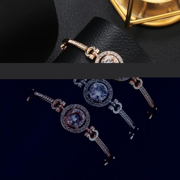 link, chain charm crystal design ladies bangle female dress fashion alloy bracelets women bracelet jewelry, Black
link, chain charm crystal design ladies bangle female dress fashion alloy bracelets women bracelet jewelry, Black