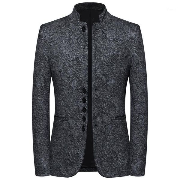 new arrival fashion jacquard stand collar suit autumn winter casual young single breasted blazers men suits size mlxl2xl 3xl 4xl1, White;black
new arrival fashion jacquard stand collar suit autumn winter casual young single breasted blazers men suits size mlxl2xl 3xl 4xl1, White;black