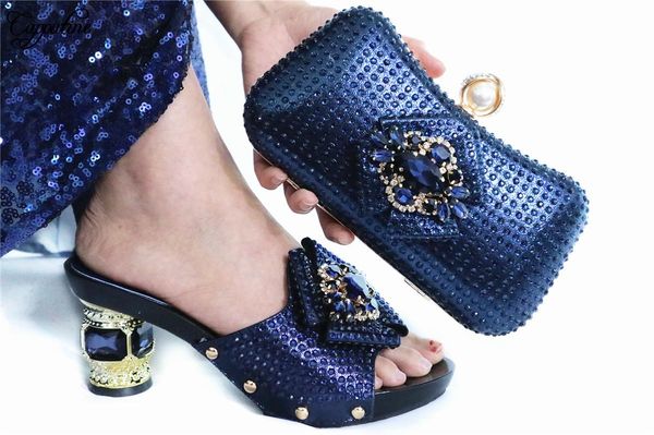 fashion dark blue african women's high heel pumps shoes with evening bag set for party gl1912-8 heel height 6.5cm, Black
fashion dark blue african women's high heel pumps shoes with evening bag set for party gl1912-8 heel height 6.5cm, Black