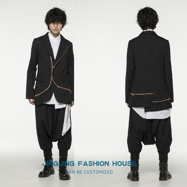 2021 new s-7xl men's suit splicing broken through asymmetrical beauty. 8djd, White;black
2021 new s-7xl men's suit splicing broken through asymmetrical beauty. 8djd, White;black