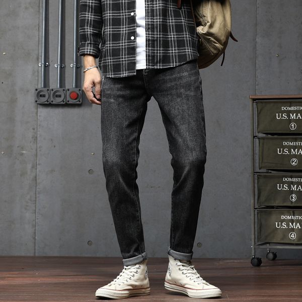 autumn and winter jeans trendy slim leggings korean trend elastic versatile straight casual pants men's, Blue
autumn and winter jeans trendy slim leggings korean trend elastic versatile straight casual pants men's, Blue