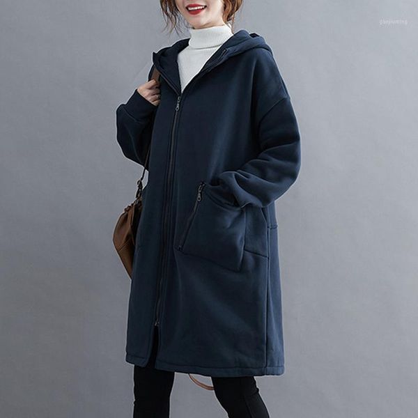 elifashion literary wide solid color hooded long-sleeved zipper mid-length cardigan women jacket for autumn & spring1, Black;white
elifashion literary wide solid color hooded long-sleeved zipper mid-length cardigan women jacket for autumn & spring1, Black;white