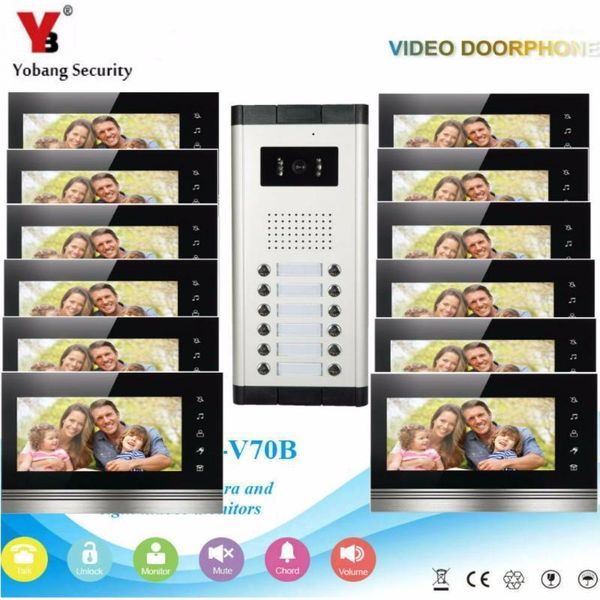 video door phones yobang security 7" hd intercom apartment entry phone system 12 monitor 1 doorbell camera button in stock wholesale1
video door phones yobang security 7" hd intercom apartment entry phone system 12 monitor 1 doorbell camera button in stock wholesale1