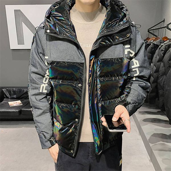 fashion personality youth down jacket men's autumn and winter 2020 men's color changing hooded color matching jacket trend size m, Black
fashion personality youth down jacket men's autumn and winter 2020 men's color changing hooded color matching jacket trend size m, Black