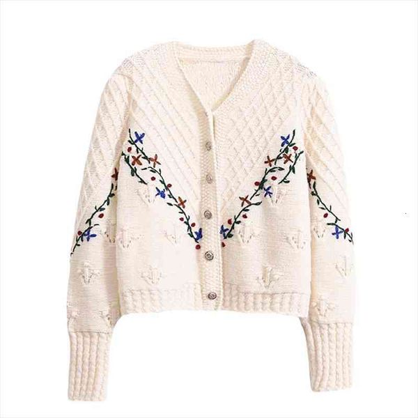 Flower Embroidery Cardigan Women Korean Fashion Vintage V Neck Knitted Sweater Coat Ladies Sweet Knitwear Autumn Winter, White;black
Flower Embroidery Cardigan Women Korean Fashion Vintage V Neck Knitted Sweater Coat Ladies Sweet Knitwear Autumn Winter, White;black