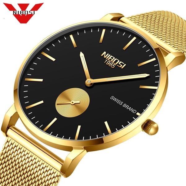 nibosi mens watches business dress luxury casual waterproof male sport watch men quartz simple slim mesh watch relogio masculino, Slivery;brown
nibosi mens watches business dress luxury casual waterproof male sport watch men quartz simple slim mesh watch relogio masculino, Slivery;brown