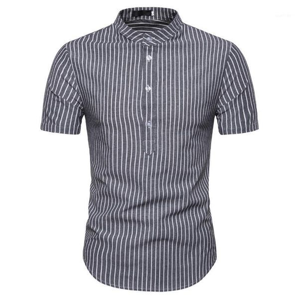 new men's summer 2020 yards shirt collar stripe shirts with short sleeves shirt fashion1, White;black
new men's summer 2020 yards shirt collar stripe shirts with short sleeves shirt fashion1, White;black