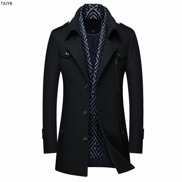 men'clothing 2021 fashion thicken men's woolen woolen trench coat scarf collar mid-length coat men's clothing, Black
men'clothing 2021 fashion thicken men's woolen woolen trench coat scarf collar mid-length coat men's clothing, Black