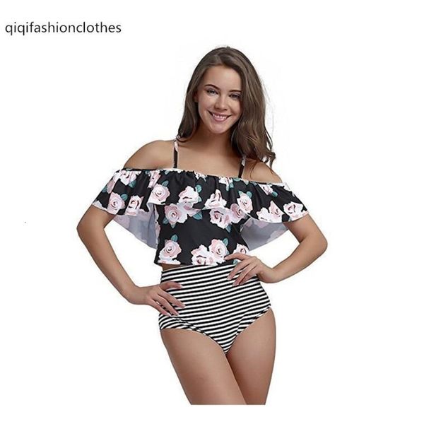 2019 single with high waist covering belly showing thin print one line shoulder strap and leaf edge split swimsuit for women, White;black
2019 single with high waist covering belly showing thin print one line shoulder strap and leaf edge split swimsuit for women, White;black