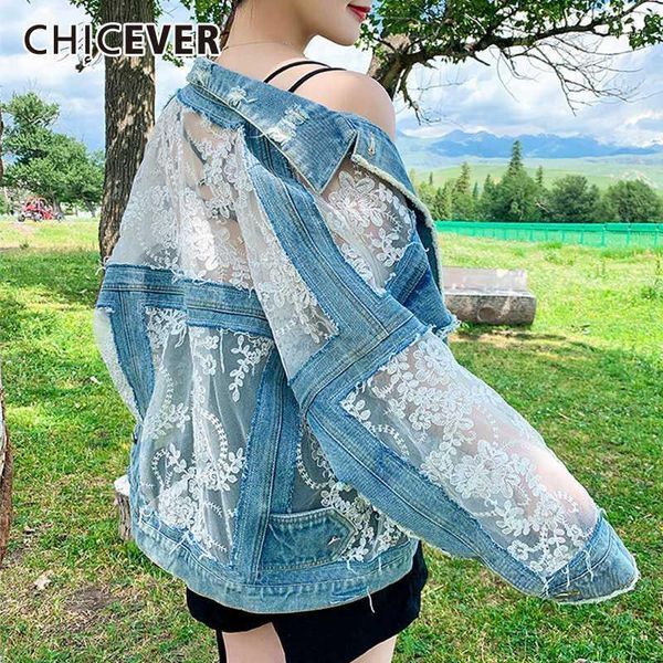 chicever korean patchwork lace women's coat lapel collar long sleeve print hit color jacket female 2020 fashion clothes new1, Black;brown
chicever korean patchwork lace women's coat lapel collar long sleeve print hit color jacket female 2020 fashion clothes new1, Black;brown