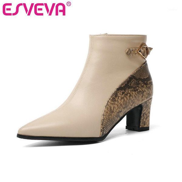 boots esveva 2021 autumn women shoes winter ankle square med heel zipper pointed toe motorcycle platform size 34-431, Black
boots esveva 2021 autumn women shoes winter ankle square med heel zipper pointed toe motorcycle platform size 34-431, Black