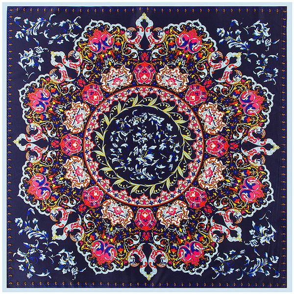 100% silk scarf women fashion spain floral neckerchief square scarves beach foulard female bandana office lady accessory 100cm*100cm, Blue;gray
100% silk scarf women fashion spain floral neckerchief square scarves beach foulard female bandana office lady accessory 100cm*100cm, Blue;gray