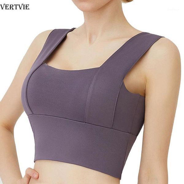vertvie yoga bra women shockproof sports bra running workout gym gathering widen shoulder belt backless vest 1, White;black
vertvie yoga bra women shockproof sports bra running workout gym gathering widen shoulder belt backless vest 1, White;black