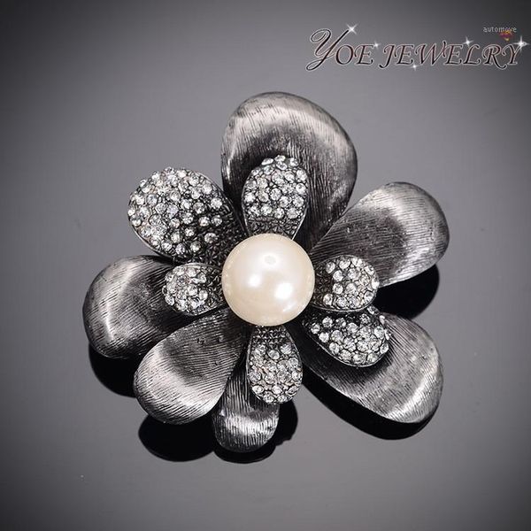 iyoe wholesale vintage metal jewelry fashion crystal flower brooches 2020 new white grey pearl brooch & pins for women1, Gray
iyoe wholesale vintage metal jewelry fashion crystal flower brooches 2020 new white grey pearl brooch & pins for women1, Gray