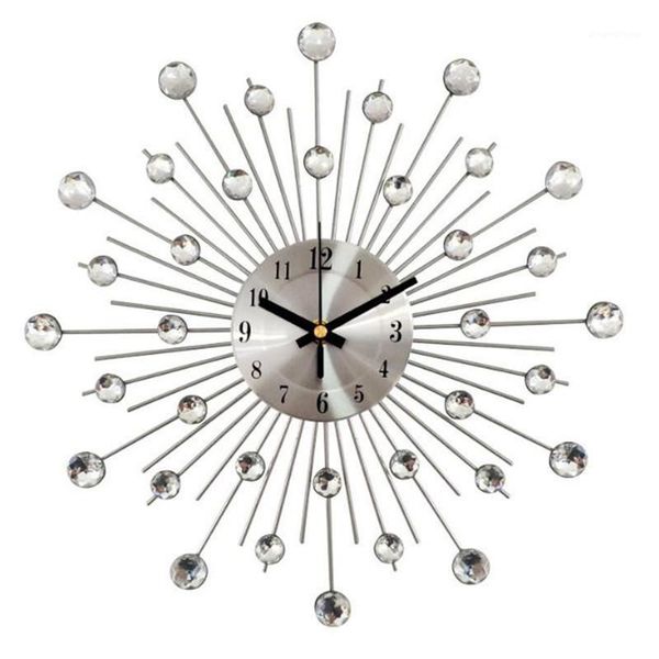 creative wall clock crystal silver wrought iron wall watch personality art decoration home living room bedroom clock1
creative wall clock crystal silver wrought iron wall watch personality art decoration home living room bedroom clock1