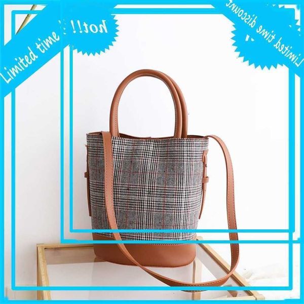 korean simple canvas bucket bag, versatile lattice fashion handbag, color contrast one shoulder messenger bag
korean simple canvas bucket bag, versatile lattice fashion handbag, color contrast one shoulder messenger bag