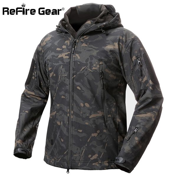 refire gear shark skin soft shell tactical military jacket men waterproof fleece coat army clothes camouflage windbreaker jacket 201124, Black;brown
refire gear shark skin soft shell tactical military jacket men waterproof fleece coat army clothes camouflage windbreaker jacket 201124, Black;brown