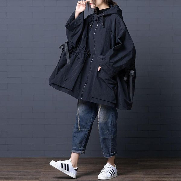 women's trench coats 2021 women coat spring autumn female plus size hooded outerwear casual loose windbreaker overcoat with big pocket, Tan;black
women's trench coats 2021 women coat spring autumn female plus size hooded outerwear casual loose windbreaker overcoat with big pocket, Tan;black