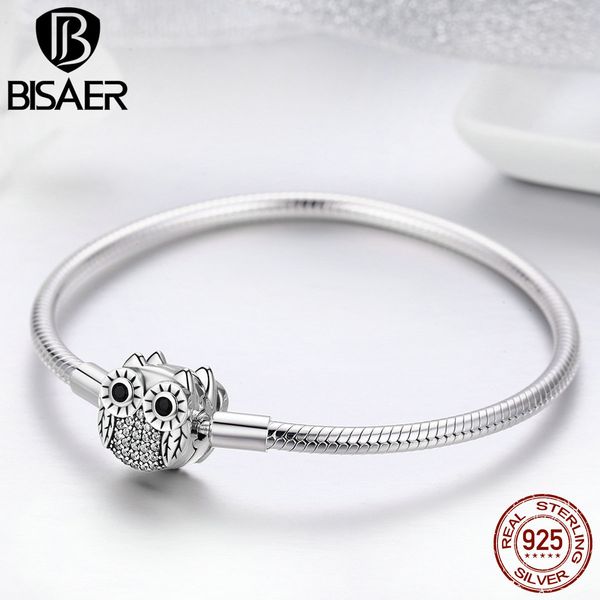 100% 925 sterling silver animal cute owl snake chain bracelets for women dazzling cz bracelets bangles authentic silver jewelry 1028, Black
100% 925 sterling silver animal cute owl snake chain bracelets for women dazzling cz bracelets bangles authentic silver jewelry 1028, Black