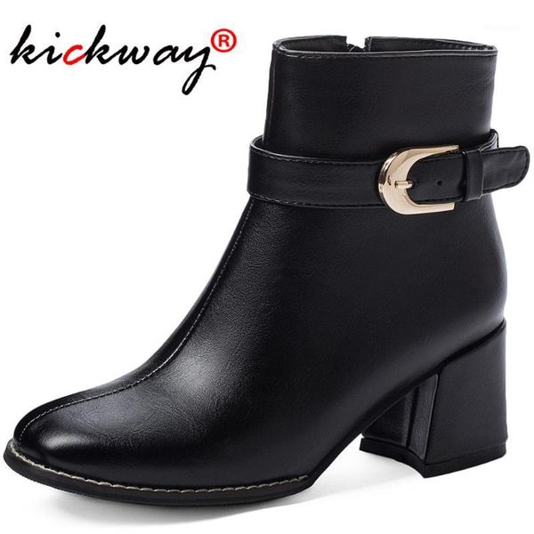 kickway ankle boots heels woman boots female leather 2020 autumn women round toe buckle black nude botas large sizes 34-461
kickway ankle boots heels woman boots female leather 2020 autumn women round toe buckle black nude botas large sizes 34-461