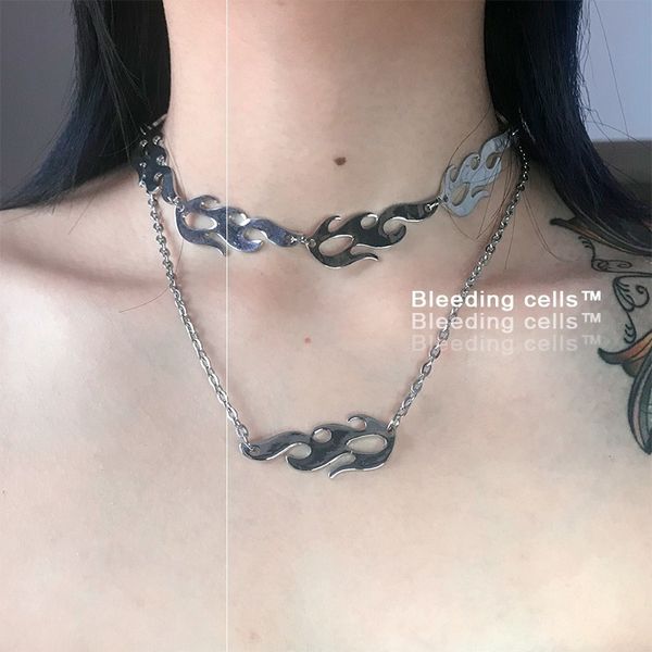 hardware accessories necklace trampy flame street wind net red cool girl clavicle chain, Silver
hardware accessories necklace trampy flame street wind net red cool girl clavicle chain, Silver