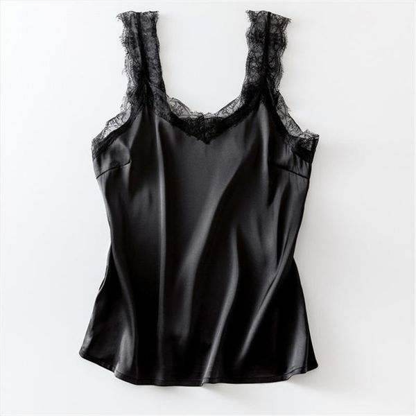 lace tank women summer casual satin silk vest backless lace up basic black sleeveless camisole t shirt, White
lace tank women summer casual satin silk vest backless lace up basic black sleeveless camisole t shirt, White