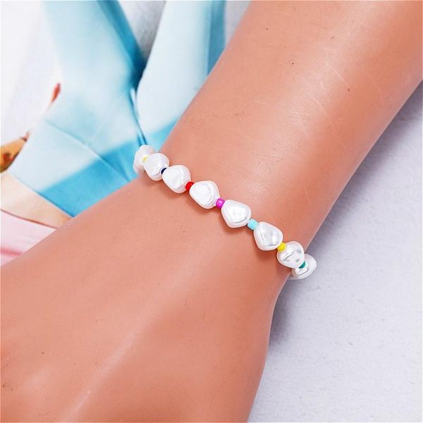 Aesthetic Simulated Pearl Bracelet For Women Girls Sweet Korean Style Geometric Colorful Beaded Bracelets Jewelry, Golden;silver
Aesthetic Simulated Pearl Bracelet For Women Girls Sweet Korean Style Geometric Colorful Beaded Bracelets Jewelry, Golden;silver