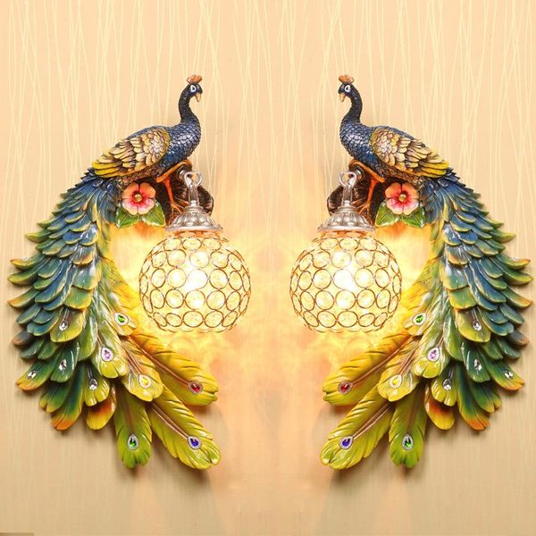 wall lamp european art colorful peacock crystal shade garden bedroom corridor living room tv background resin light
wall lamp european art colorful peacock crystal shade garden bedroom corridor living room tv background resin light